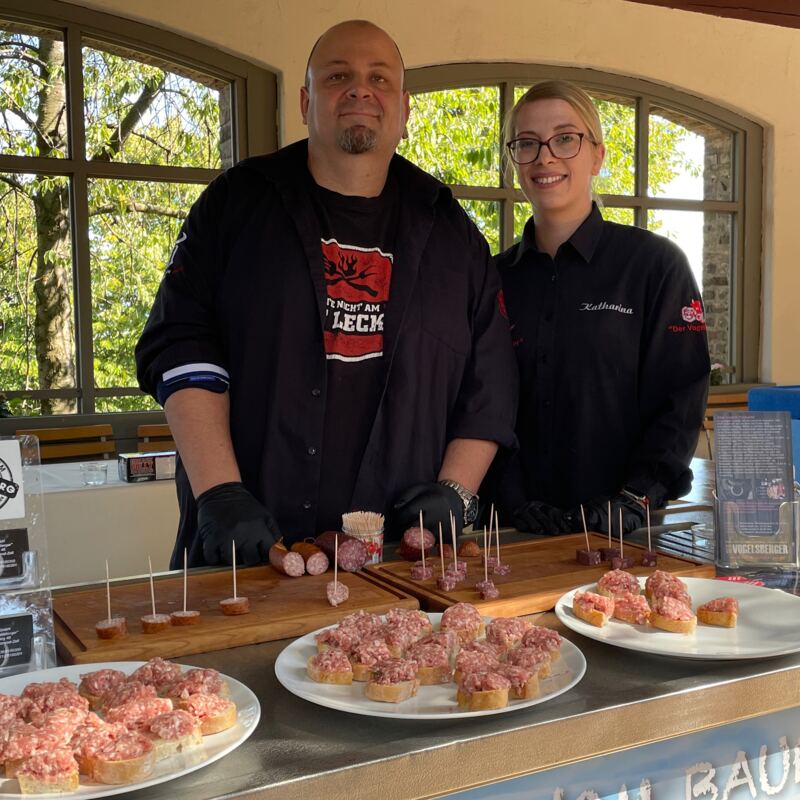 Alex und Katharina am Stand "Der Vogelsberger"