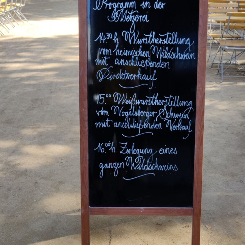 Das Programm in der Metzgerei