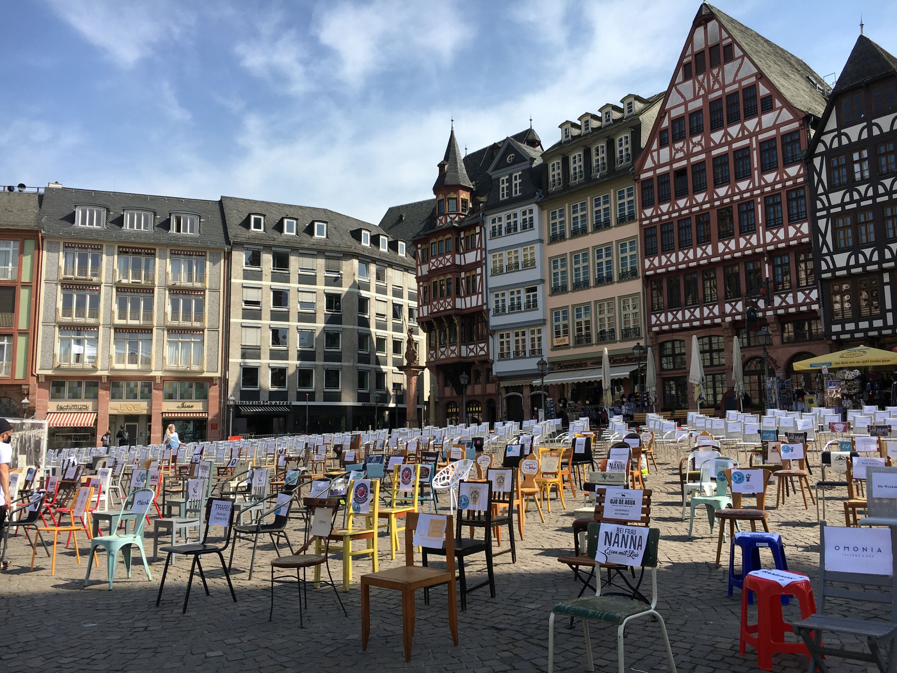 1000 Stühle auf dem Römerberg